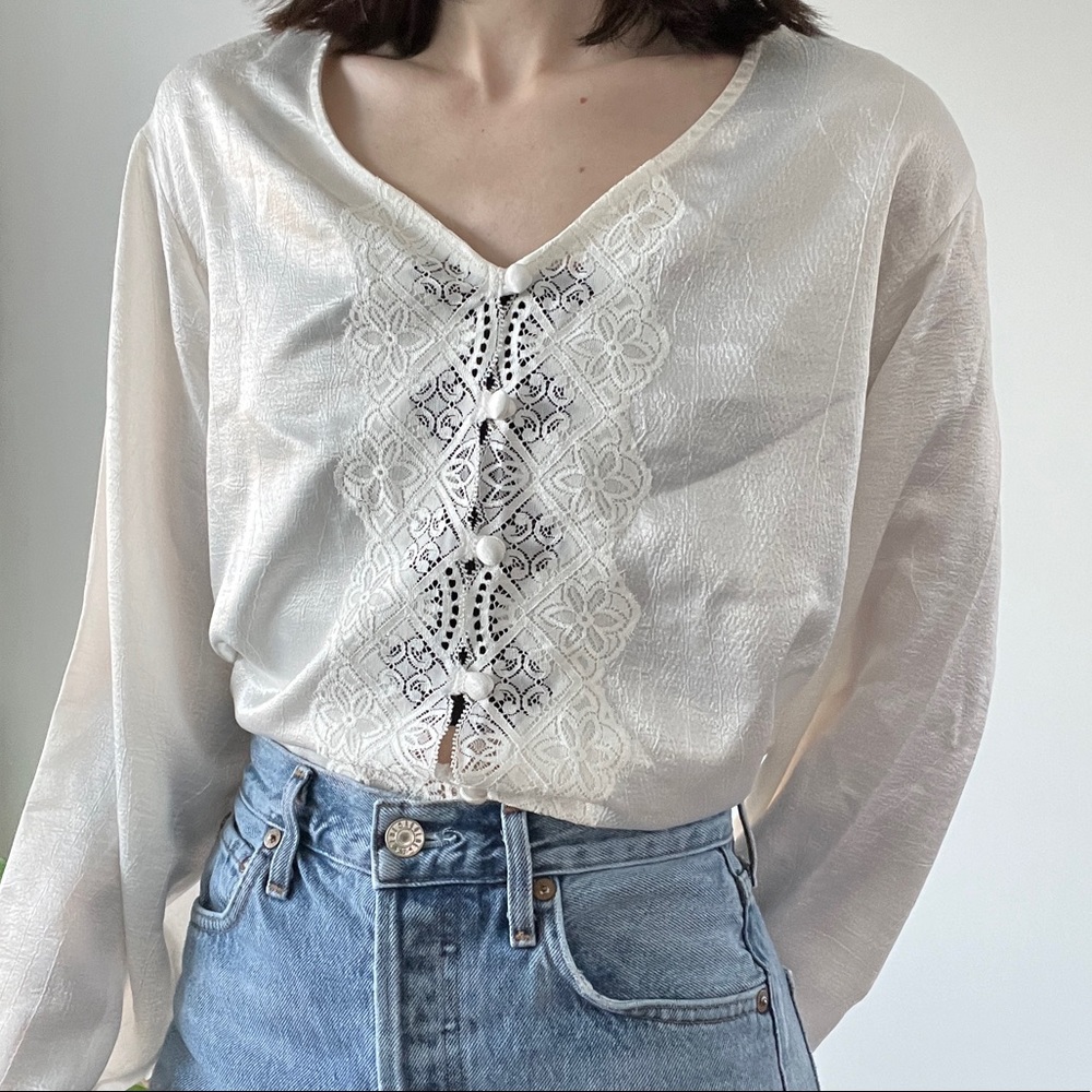 ❤️ Stunning Deadstock Vintage Satin VS Top